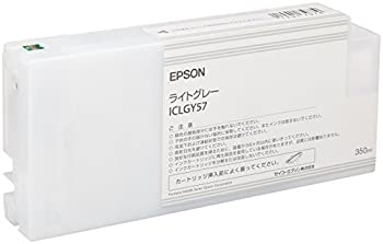 【中古】【未使用】セイコーエプソン インクカートリッジ ライトグレー 350ml (PX-H10000/H8000用) ICLGY57
