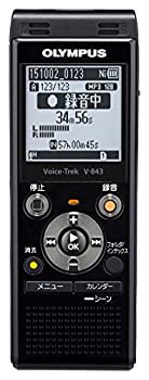 【中古】【39shop】【未使用】OLYMPUS★ICレコーダー VoiceTrek 8GB MicroSD対応 V-843 ピアノブラック V-843 BLK(新古品)|アトリエ絵利奈