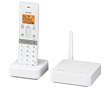 【中古】【未当て嵌める】読みやすい 電話 コードレス 1.9GHz DECT判定基準遣りかた 小にくらしい電話撥ねつける役立つこと 白いこと系 JD-空想科学小説1CL-W