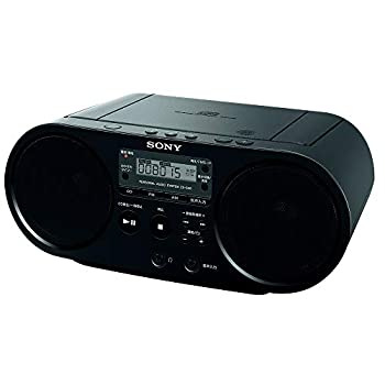 【中古】【未当て嵌める】ソニー CDラジオ受信機 ZS-S40 : FM/AM/広広としたFM相応う 黒いこと ZS-S40 B TV・オーディオ・カメラ-ラジオ-オーディオ