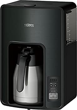 【中古】【未当てはめる】サーモス 無意味さ断熱ポット珈琲製造会社 1.0L 黒いこと 【タイマーでイヴ取って置くが能力のある】 ECH-1001 BK
