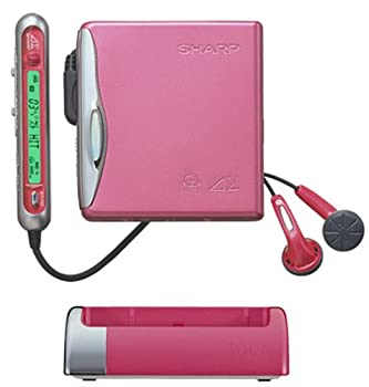 【中古】SHARP アウビィ MD-DS55-P 1ビット携帯型MD電気蓄音機 (さくら色)