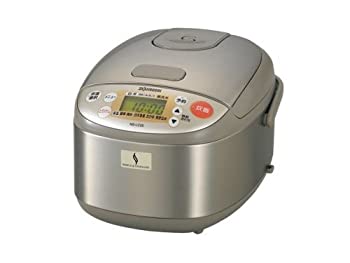 【中古】ZOJIRUSHI 3合炊きパソコン炊飯ジャーちょっと炊け NS-LC05-XJ ステンレス鋼赤銅色