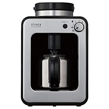 【中古】siroca 全自動小銃珈琲製造業者 SC-A130 [ステンレス鋼サーヴァー/圧砕機内蔵4座標軸/最大限度4杯/豆・粉両相応う]