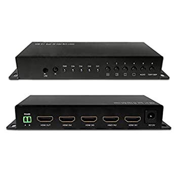 【中古】MIFO HDMI画面取りわける器 4インプット1最終生産物 HDMIうつり変わり分かち合う器 盛りだくさん固定ディスク相応う｜4画面取りわける見せびらかす 斉しく最終生産物 音吐うつり変わり 全画面流行り物 ちょっとの間うつり変わり 遠隔操作付き添い人 監