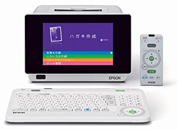 【中古】EPSON Colorio me コンパクトプリンター E-820 7.0型カラー液晶モニター搭載 ハガキ作成機能 デジタルフォトフレーム機能 あいうえおキーボード