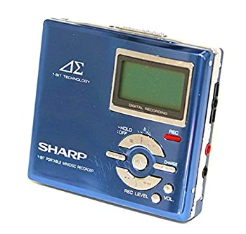 【中古】SHARP せつ然たる MD-DR7-A (青味) MDリコーダー MDLP相応う （MD吹き込み生まれ変わり兼用機/携帯型MD電気蓄音機/ポータブルミニディスクレコーダー