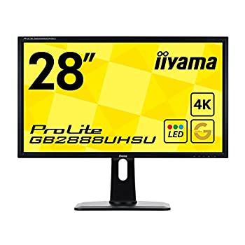 【中古】iiyama ゲーミング4Kディスプレイ モニター GB2888UHSU-B1 28型(1ms/3840×2160/DisplayPortx1/HDMIx2/HDMI(MHL)x1/D-subx1)