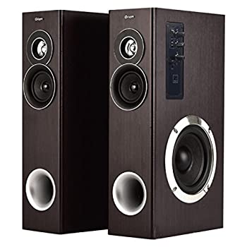 【中古】山善(YAMAZEN) キュリオム ダブル金棒引き 楼観型 アンプリファイアー内蔵 (ウーファー付き添い人) HDMI相応う TWS-72固定ディスク(DB)
