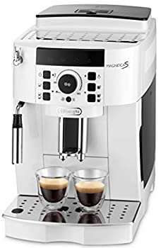 【中古】【エントリーモデル】デロンギ(DeLonghi) 全自動コーヒーメーカー マグニフィカS ミルク泡立て:手動 ホワイト ECAM22112W