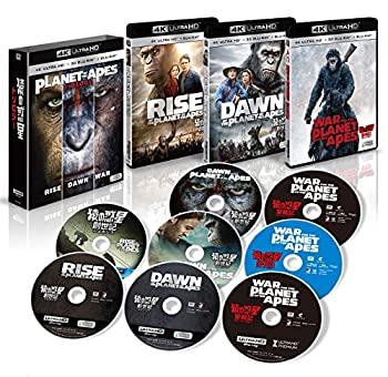 【中古】【39shop】猿の惑星★トリロジーBOX (8枚組)[4K ULTRA HD+3D+2Dブルーレイ] [Blu-ray]（良い）｜アトリエ絵利奈