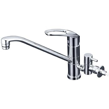 【中古】【39shop】KVK★流し台用シングルレバー混合水栓 回転分岐孔付(給水)とめるゾウ付 KM5041CTTU(非常に良い)｜アトリエ絵利奈