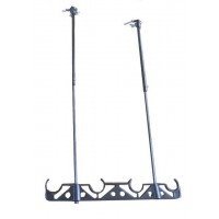 【中古】DRY・WAVE 吊下げ型固定式物干金物 HA50 ステンカラー