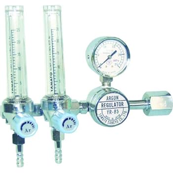 【中古】二連式流量計付アルゴン用圧力調整器 YR-85F2 YR85F2