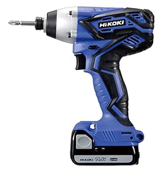 【中古】HiKOKI(ハイコーキ) 14.4V コードレスインパクト ドライバ ブルー 1.3Ah バッテリ2本・充電器・ケース付 FWH14DGL(2LEGK)