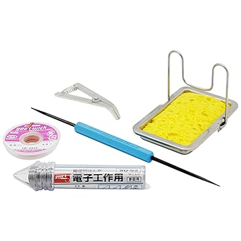 【中古】太洋電機産業(goot) はんだ付けスタートセット セット内容【電子用はんだSD-63約18g/はんだ吸い取り線CP-2015約1.5m/ヒートクリップH-1L/ソルダ