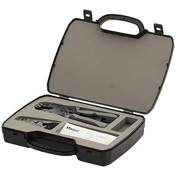 【中古】パンドウイット モジュラプラグ圧着工具 マルチタイプ ケース付キット MPT5E-KIT