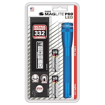 【中古】MAG-LITE(マグライト) ミニマグLED 2Cell AA フラッシュライト ブルー 単3電池 2本 SP2P11H