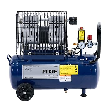 【中古】アネスト岩田 AIRREX エアーコンプレッサ(静音油絵の具無償性式) PIXIE小妖精 26L FX7601