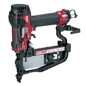 【中古】マキタ(Makita) 高圧フロアタッカ エアダスタ付 4粍 赤 AT450HA