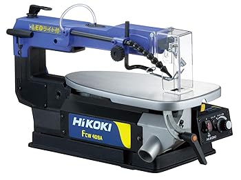 【中古】HiKOKI(ハイコーキ) 卓上糸のこ盤 フトコロ大きさ406粍 LEDやり方点火装置付 材木50粍切りはなす可 FCW40SA