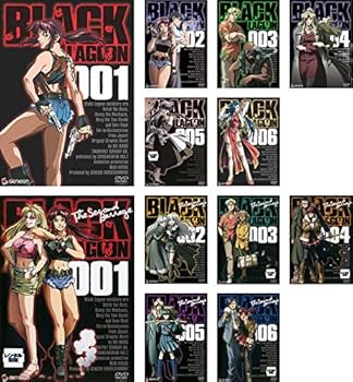 【中古】【39shop】BLACK★LAGOON ブラックラグーン 全6巻 + The Second Barrage 全6巻 [レンタル落ち] 全12巻セット [マーケットプレイスDVDセット商品](非常に良い)｜アトリエ絵利奈