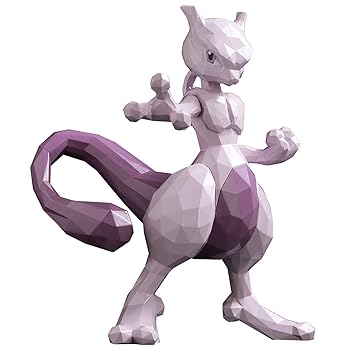 【中古】POLYGO ポケットモンスター ミュウツー ノンスケール ABS製 塗装済み可動フィギュア