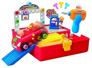【中古】アンパンマン くみたてDIYひらいて扶養だ! ねじねじ車宿りボックス席