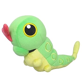 【中古】三英貿易 ポケットモンスター ALL STAR COLLECTION キャタピー S W9×D21×H12.5cm ぬいぐるみ ポケモン PP136