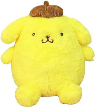 【中古】ナカジマコーポレーション ほわほわ ポムポムプリン S イエロー H21xW24xD19.5cm ぬいぐるみ サンリオ プリン プレゼント 143150-20