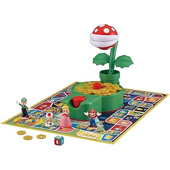 【中古】エポックEPOCH 社 スーパーマリオ かみつき注意! パックンフラワーゲーム