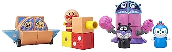 【中古】アンパンマン 磁石でパチッと! ひらめきキューブ アンパンマンごうとバイキンUFOセットDX
