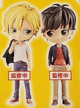 【中古】BANANA FISH Q posket アッシュ・リンクス&奥村英二フィギュア 通常カラー 2種セット画像