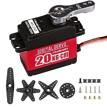 【中古】Hiwonder LD-20MG 20kg高トルク 金属元素歯車 デジタルサーボメタルケース RC鉄道車両 自動人形 用 180°の取りまわし角度