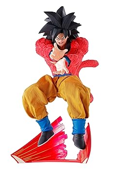 【中古】Dimension of DRAGONBALL Over Drive ドラゴンボール 超サイヤ人4 孫悟空 約180mm PVC製 塗装済み可動フィギュア画像