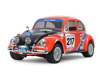 【中古】【39shop】タミヤTAMIYA★1/10 電動RCカーシリーズ No.650 フォルクスワーゲン ビートル ラリー 未塗装ボディ MF-01Xシャーシ 58650(非常に良い)|アトリエ絵利奈