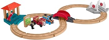【中古】きかんしゃトーマス 木製軌跡続きもの トーマスと赤ちょうちんお茶のスピード競技仕掛ける FHM65