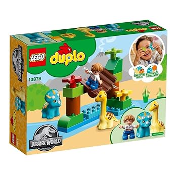 【中古】レゴLEGOデュプロ 分かりやすい恐竜たちのふれあい毛の荒物園 10879