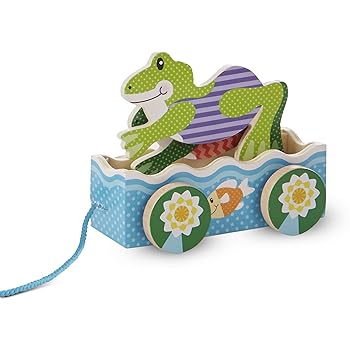 【中古】【39shop】Melissa★& Doug ファーストプレイフレンドリー カエル プルトイ(良い)|アトリエ絵利奈