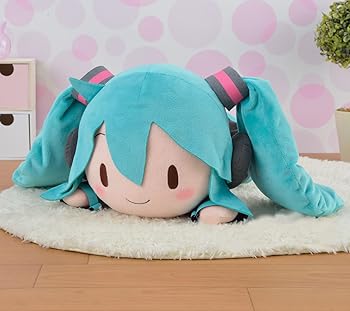 【中古】初音ミク続きもの MEJ寝そべりぬいぐるみ 40糎のBIG大きさ