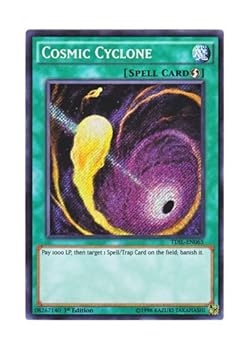 【中古】遊戯王 英語版 TDIL-EN065 Cosmic Cyclone コズミック・サイクロン シークレットレア 1st Edition画像