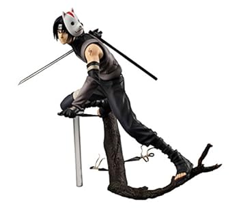【中古】メガハウス NARUTO -ナルト- 疾風伝 うちはイタチ アンブの衣服 GEM PVCフィギュア