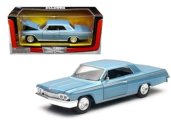 【中古】[シボレー]Chevrolet 1962 Impala SS Blue 1/24 by New Ray 71843 [並行輸入品]
