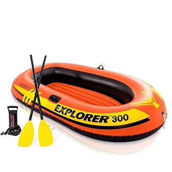 【中古】INTEXインテックス ボート エクスプローラー 300 SET 211×117×41cm 58332 オール・ポンプ [日本正規品]