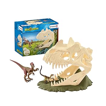 【中古】【39shop】シュライヒ★恐竜 巨大恐竜の骸骨トラップ フィギュア 42348（良い）｜アトリエ絵利奈