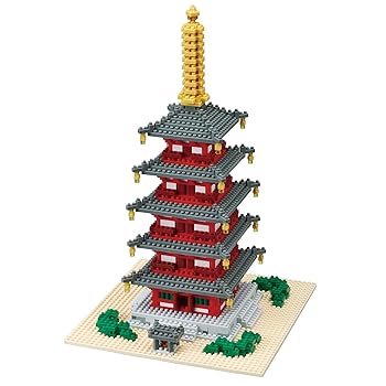 【中古】カワダKawada ナノブロック 五重塔 デラックスエディション NB-031