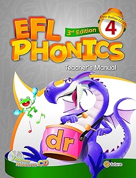 【中古】e-future EFL Phonics 3rd Edition レベル4 ティーチャーズマニュアル CD付 英語教材画像