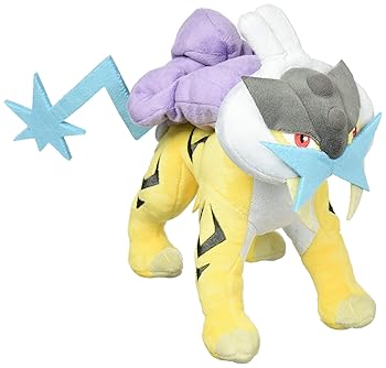【中古】三英貿易 ポケットモンスター ALL STAR COLLECTION ライコウ S W11×D19×H22cm ぬいぐるみ ポケモン PP62