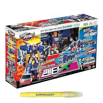【中古】Sonokong Hello Carbot Pentastorm [孫悟空] ハロー カーボット 変身ロボットペンタストーム/ 韓国アニメーション, 5段合体 変身 ロボット[並行