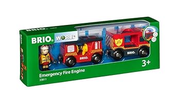【中古】BRIO ライト&サウンド付ファイヤートラック 33811